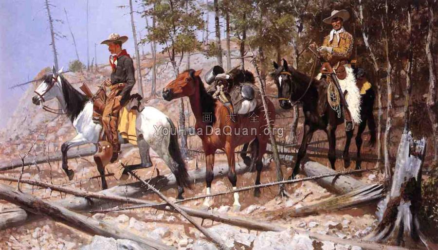 Prospecting for Cattle Range - 费雷德里克·雷明顿